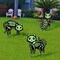 Outdoor Halloween Decorations Yard Signs - 5pcs Glow in The Dark Skeleton Black Cat Silhouette Lawn Signs with Stakes for Halloween Lawn Garden Front Yard Decorations Outside